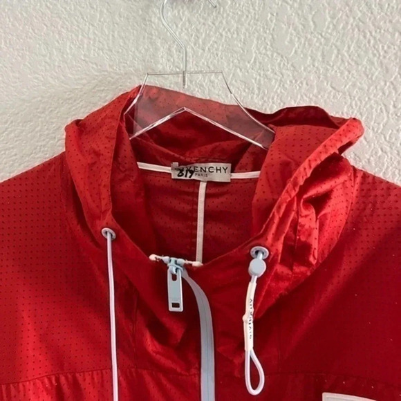 Givenchy Logo logo patch perforated raincoat size 50 B599 - Picture 4 of 6